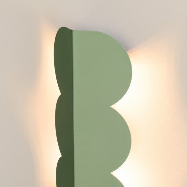 Aplică de perete verde salvie din aluminiu BISCUIT – Thoro-image-4