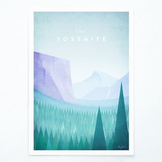 Poster Travelposter Yosemite, 30 x 40 cm
