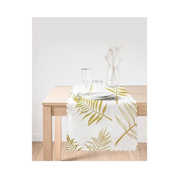 Napron de masă 45x140 cm Leaves – Minimalist Cushion Covers-image-1