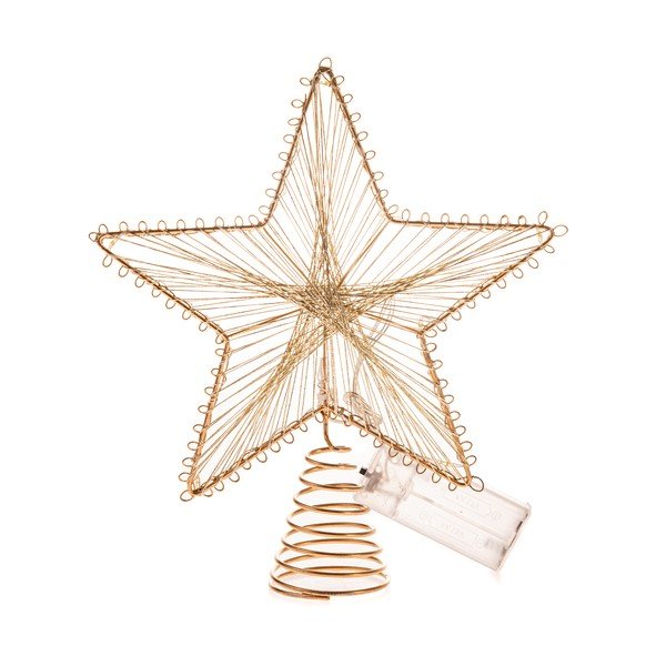 Decorațiune luminoasă aurie cu baterii Startop – Dakls