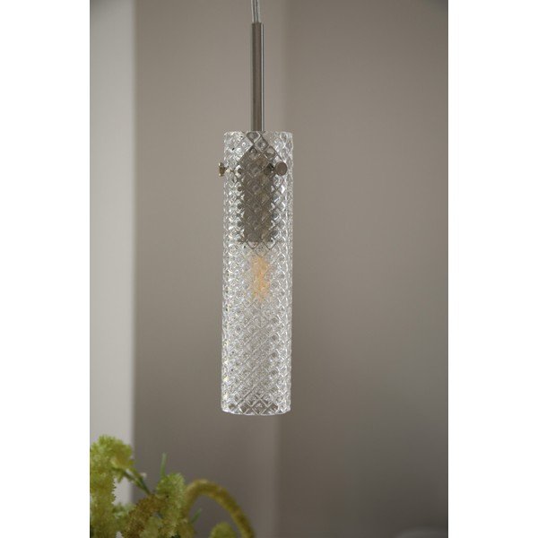 Lustră argintiu-mat din sticlă ø5x27,5 cm Vibia – Markslöjd-image-1
