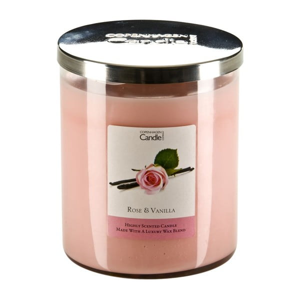 Lumânare parfumată Copenhagen Candles Rose & Vanilla, 70 ore