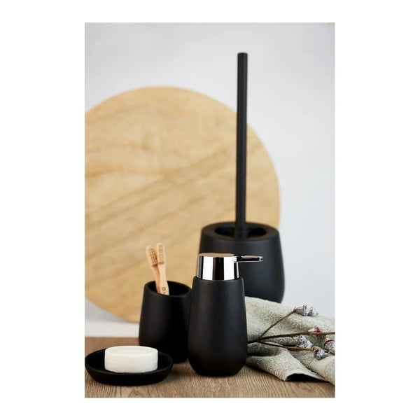Set de accesorii de baie negru mat din ceramică Badi – Wenko-image-1