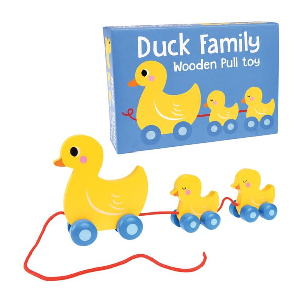 Rațe de jucărie cu roți Rex London Duck Family