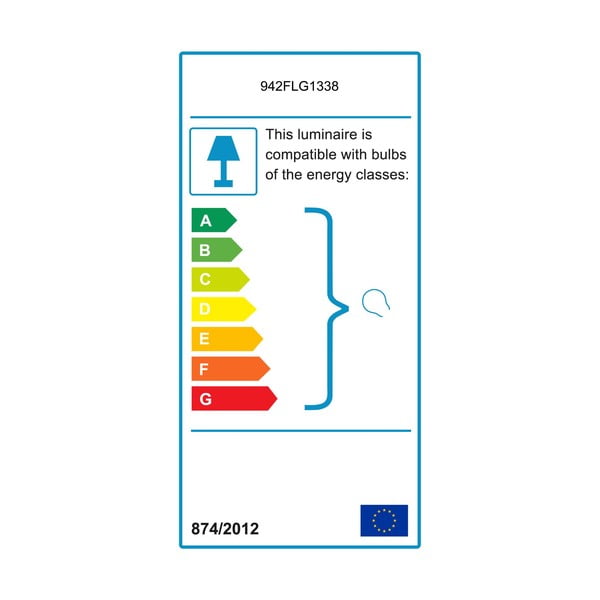 Lampadar alb/alămiu cu abajur din sticlă (înălțime 146 cm) Viran – Opviq lights-image-4