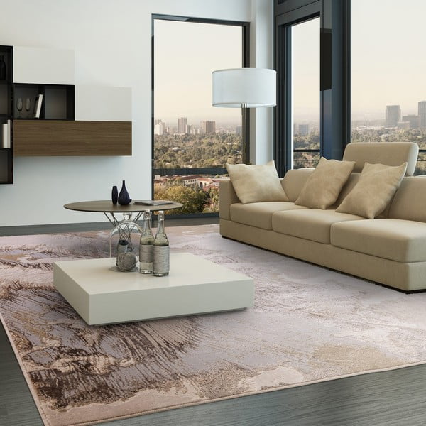 Covor bej 200x290 cm Aurora Etch – Asiatic Carpets-image-1
