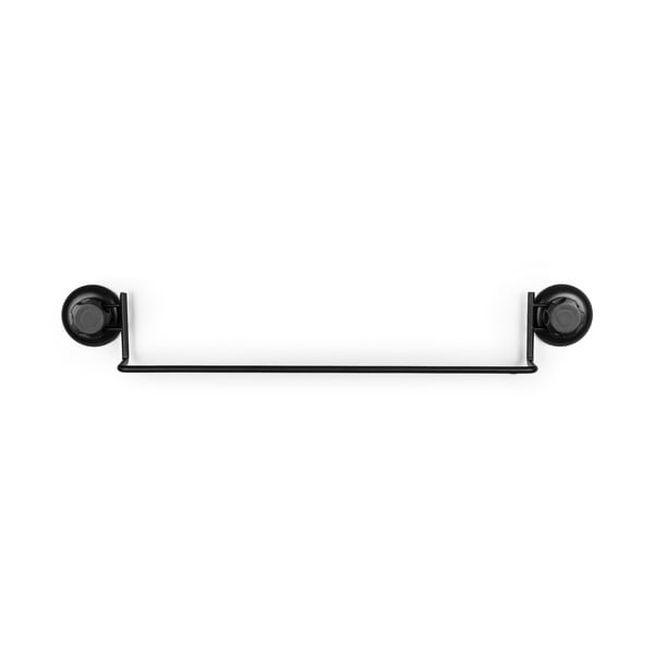 Suport autoadeziv pentru prosoape Compactor Bestlock Black, 60,6 x 9 cm-image-3