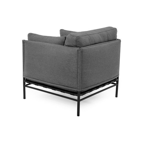 Fotoliu de grădină gri închis capitonat Dandy – Sit Sit-image-4