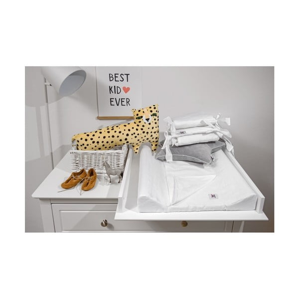 Saltea impermeabilă din in pentru schimbat BELLAMY Snow White, 50 x 70 cm, alb-image-2