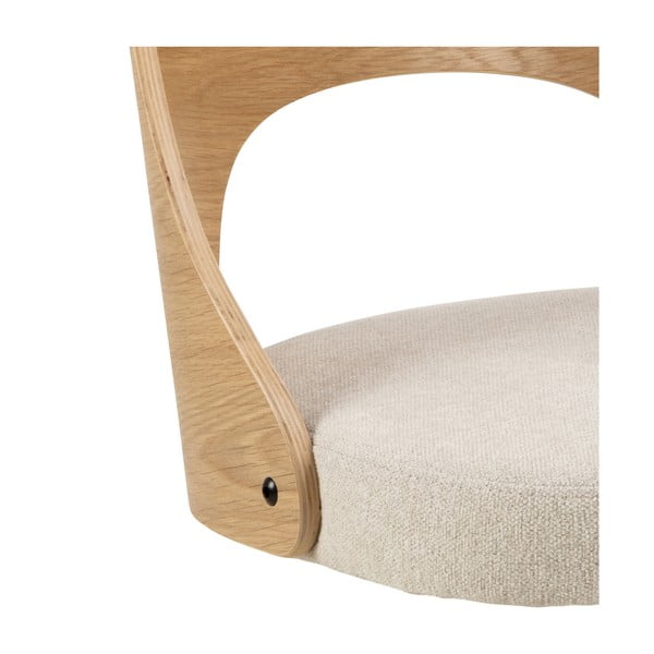 Scaun de dining bej/în culoare naturală Lucy – Actona-image-4