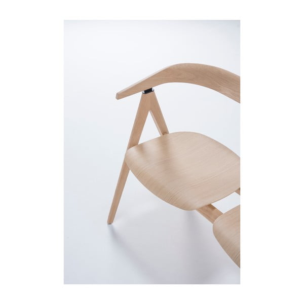 Bancă din lemn de stejar Gazzda Ava, natural-image-2