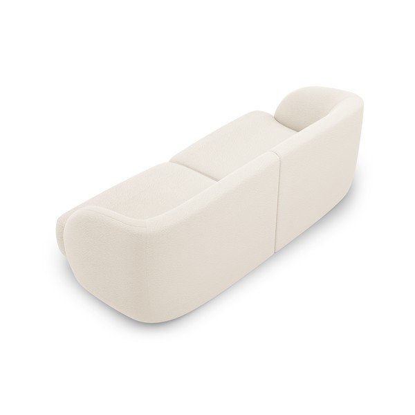 Canapea bej cu tapițerie bouclé 184 cm Miley – Micadoni Home-image-3