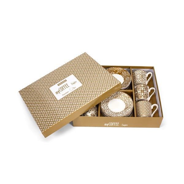 Cești aurii 6 buc. din porțelan My Coffee – Tescoma-image-1