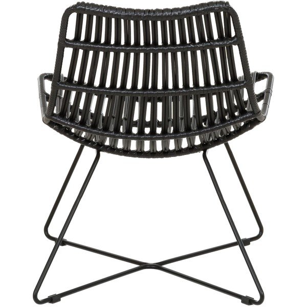 Fotoliu din poliratan negru Costa - Westwing Collection-image-4
