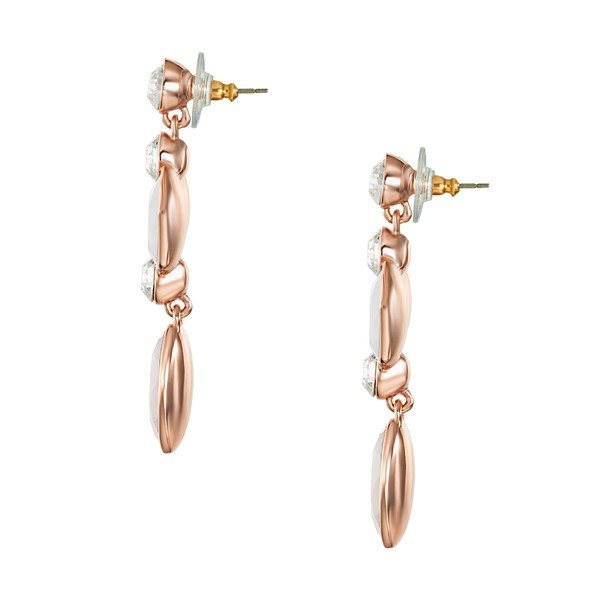 Cercei cu Swarovski Elements Orange Mint White-image-2