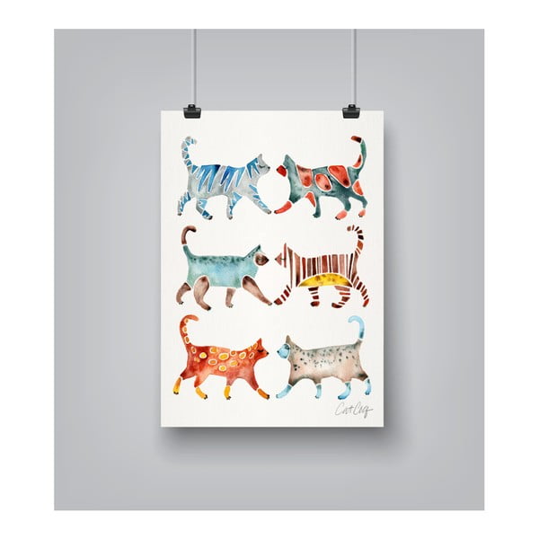 Poster Americanflat Americanflat Cat Collection, 30 x 42 cm