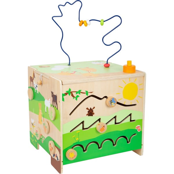 Cub multifuncțional cu mecanism din lemn pentru copii Legler Country Life