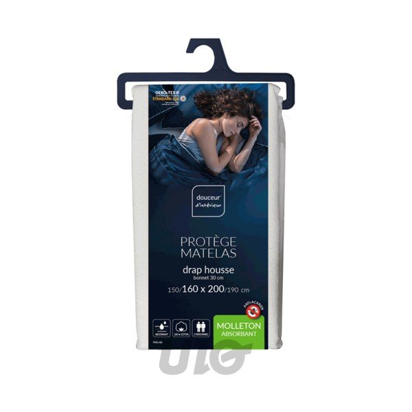 Protecție pentru saltea antialergică 160x200 cm Molly Anti-dust – douceur d'intérieur-image-1