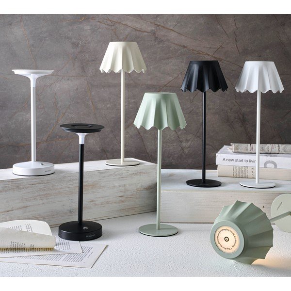 Veioză verde-deschis LED cu intensitate reglabilă din metal (înălțime 36 cm) – Brandani-image-1