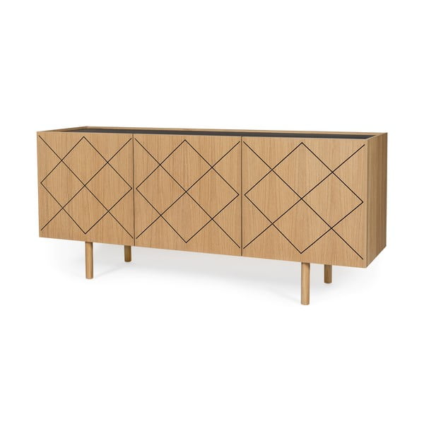 Comodă cu aspect de lemn de stejar Woodman Porto Ramalade-image-2