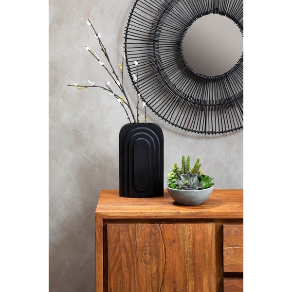Comodă în culoare naturală închisă din lemn de acacia 92x82x40 cm Simla – Premier Housewares-image-3