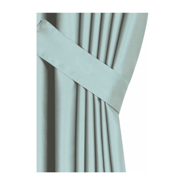 Draperie semi-opacă verde 260x100 cm - Mila Home-image-1