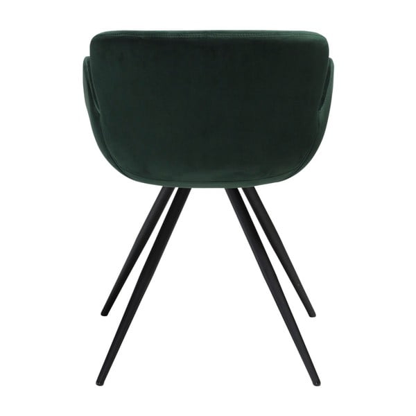 Scaun de sufragerie verde cu cotiere tapițat Gaia – DAN-FORM Denmark-image-2