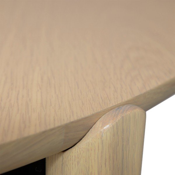 Masă de dining rotundă cu aspect de lemn de stejar ø 122 cm Paragon – DAN-FORM Denmark-image-3