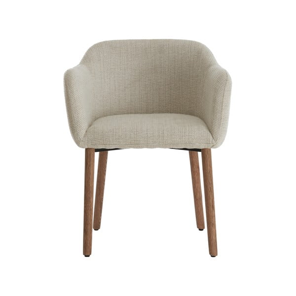 Set de scaune de sufragerie bej cu cotiere 2 buc. tapițat Blaine – Light & Living-image-2