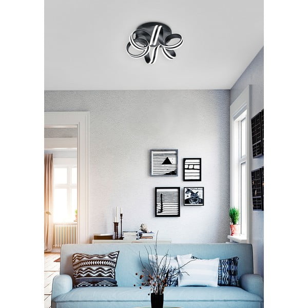 Plafonieră neagră LED Carrera – Trio-image-1