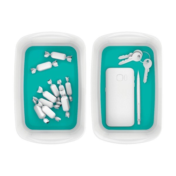 Cutie de depozitare din plastic alb-turcoaz MyBox - Leitz-image-2