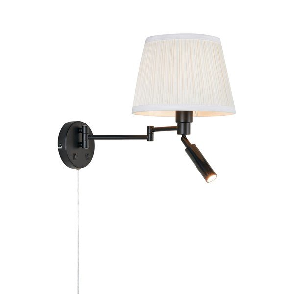 Aplică de perete alb-negru LED cu structură flexibilă Pivot – Markslöjd