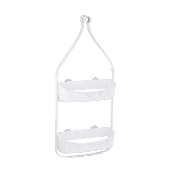 Raft pentru baie alb mat de agățat din plastic Vesper – douceur d'intérieur