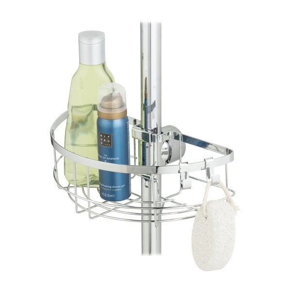 Raft pentru baie argintiu autoadeziv din oțel inoxidabil Floresta – Wenko-image-4