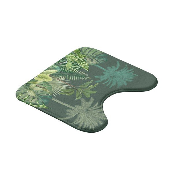 Covoraș de baie verde pentru WC din material textil 45x45 cm Vagabonde – douceur d'intérieur-image-3