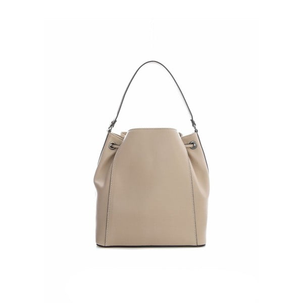 Geantă din piele Sofia Cardoni Loreto, bej -image-1