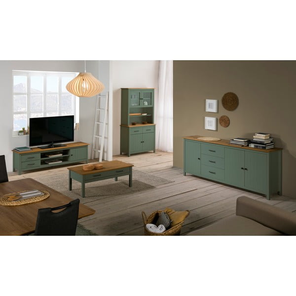 Măsuță de cafea din lemn Marckeric Miranda, verde-image-2