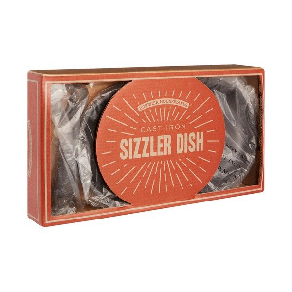 Set tocător de lemn și platou pentru aperitiv cald Premier Housewares Sizzler-image-1