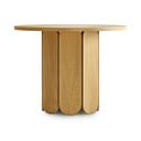 Masă dining cu aspect de lemn de stejar Woodman Soft, ø 98 cm