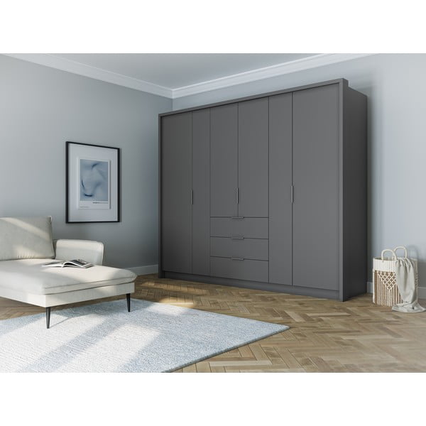 Dulap gri 255x217 cm Wells - Cosmopolitan Design-image-1