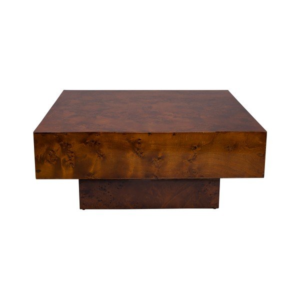 Măsuță de cafea în culoare naturală închisă cu aspect de lemn de nuc 90x90 cm Quinn – Dutchbone