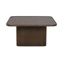 Măsuță de cafea maro închis cu aspect de lemn de stejar ø 80 cm Sullivan – Rowico
