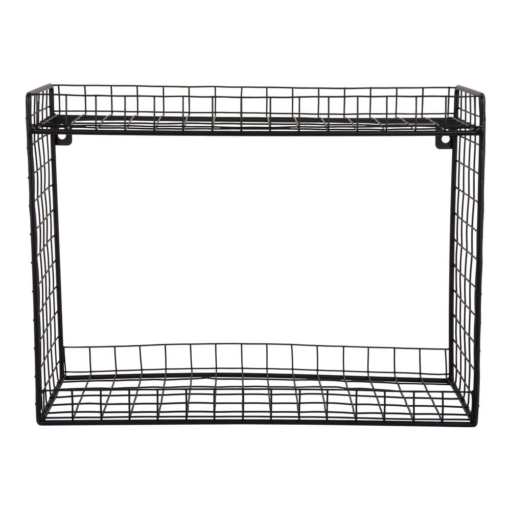 Raft negru etajat din oțel 40 cm Reja – PT LIVING