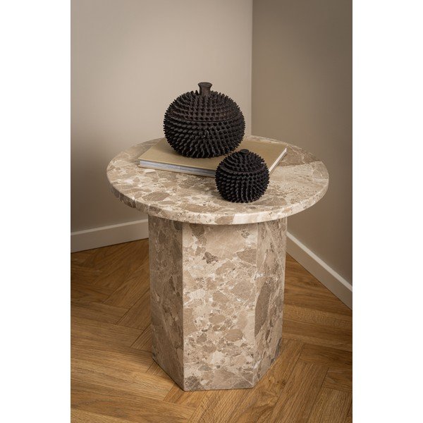 Măsuță auxiliară rotundă din marmură ø 50 cm Naxos – Actona-image-3