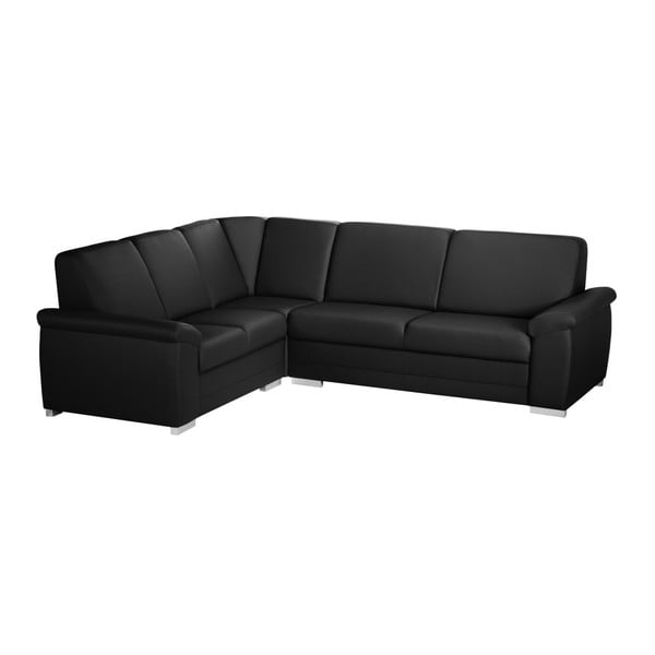 Canapea cu șezlong pe partea stângă Florenzzi Bossi Medium, negru