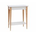 Masă tip consolă Ragaba Mimo, lățime 65 cm, alb