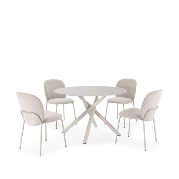 Masă de dining rotundă cu blat ceramic ø 119,5 cm Talia – Marckeric-image-4