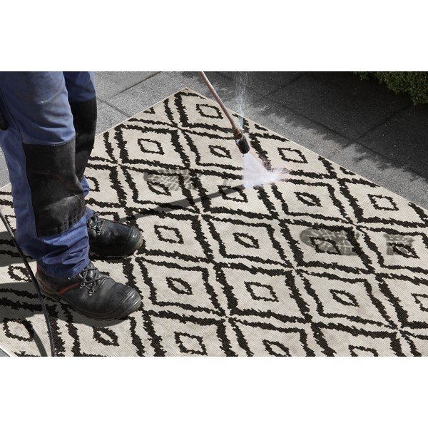 Covor adecvat pentru exterior NORTHRUGS Rio, 80 x 150 cm, maro - alb-image-1