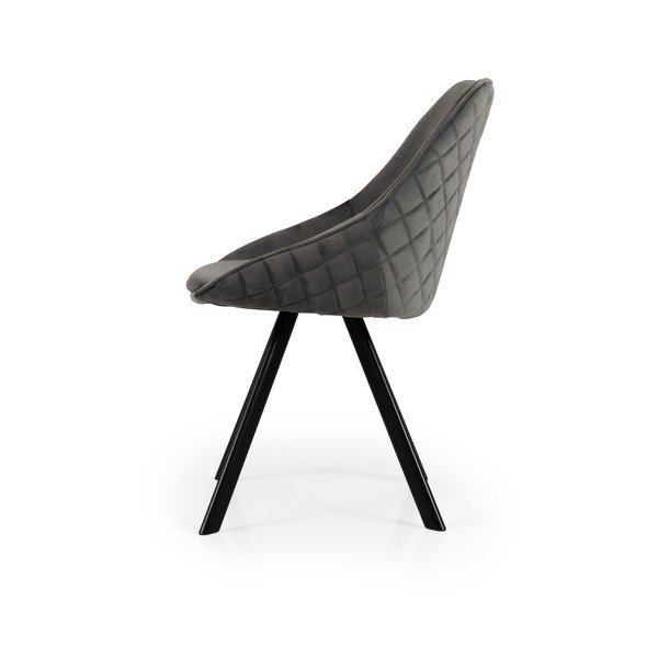 Scaune de dining gri 2 buc. din catifea Ritz – Tenzo-image-3