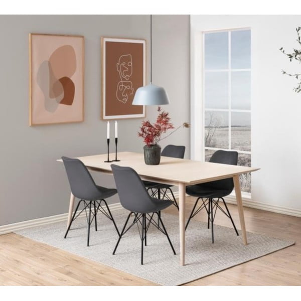 Scaun de dining negru/gri Eris – Actona-image-1